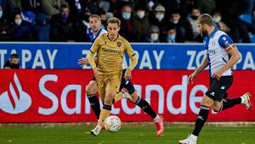 Jorge de Frutos of Levante during the Spanish league, La Liga Santander, football match played between Deportivo Alaves and Levante UD at Mendizorroza stadium on November 06, 2021 in Vitoria, Spain.
AFP7
06/11/2021 ONLY FOR USE IN SPAIN