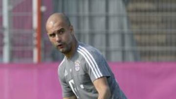 Disputa a gritos entre M&uuml;ller y Guardiola en entrenamiento