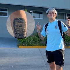 La futbolista de Argentina que tiene tatuada la cara de Cristiano