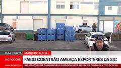 Coentrao increpa a periodistas que se colaron en su almacén donde tendría 1.000 kgs. de marisco ilegal
