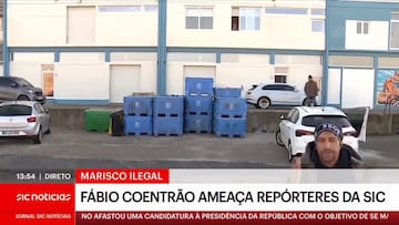 Coentrao increpa a periodistas que se colaron en su almacén donde tendría 1.000 kgs. de marisco ilegal