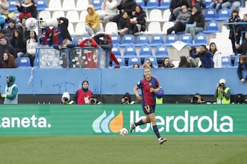 Patri Guijarro celebra el cuarto gol del encuentro ante el Real Madrid Femenino durante la final de la Supercopa Femenina.