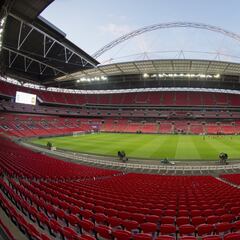 Spain work out at Wembley ahead of England clash - in pictures