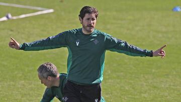Víctor Sánchez del Amo, durante un entrenamiento.