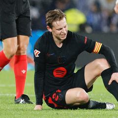 Frenkie viaja a Holanda: sólo un fuerte golpe en la tibia izquierda
