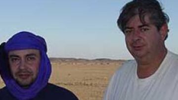 <b>LOS PADRES.</B> Alberto Pascual y Esteban Aguirre son los directores de Sáhara Aventura.