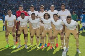 Los once futbolistas de Pumas que jugaron de inicio ante la Máquina.