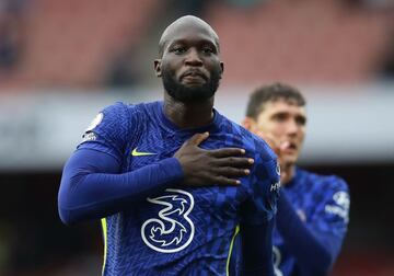 Lukaku celebra el gol anotado ante el Arsenal en la jornada 2 de la Premier League