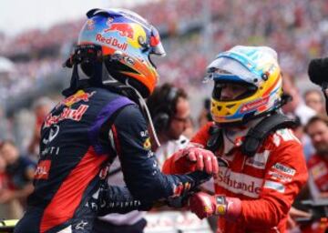 Fernando Alonso y Daniel Ricciardo.