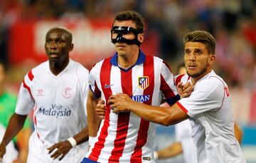 Mandzukic en el partido Atlético de Madrid-Sevilla (septiembre 2014).