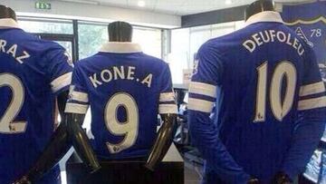La tienda oficial del Everton confunde el nombre de Deulofeu