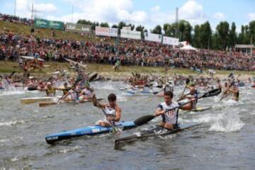 Walter Bouzán y Álvaro Fernández Fiuza han ganado hoy, la 79ª edición del Descenso Internacional del Sella, ya la habían ganado en cinco ocasiones.