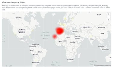 Caída masiva en España de WhatsApp, Facebook e Instagram