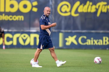 Paco López en un entrenamiento en la Ciudad Deportiva.