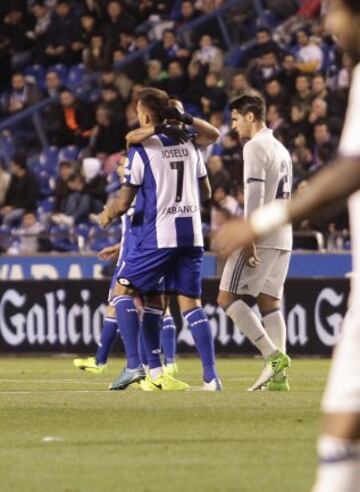 2-5. Joselu marcó el segundo gol del deportivo.