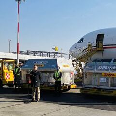 México recibe nuevo embarque de vacunas envasadas Pfizer