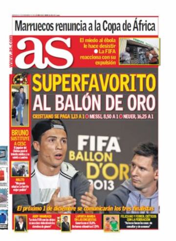 Las portadas de AS de noviembre