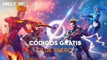 Free Fire | C車digos de hoy s芍bado 21 de enero de 2023: recompensas gratis