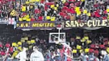 Dos tercios de entrada en el Palau.