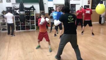 Asier Lanzarote, un campeón de España de boxeo de 11 años