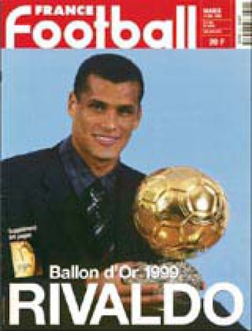 Five years after Stoichkov, Barcelona had their fourth winner of the trophy. Brazilian Rivaldo lifted the award in 1999. During his five years at the club, he scored 86 goals in 157 games.