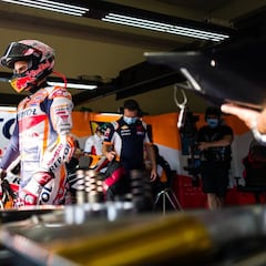 Márquez: un brazalete de gladiador para correr en Jerez