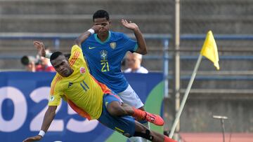 La Selección Colombia Sub-20 pierde ante Brasil