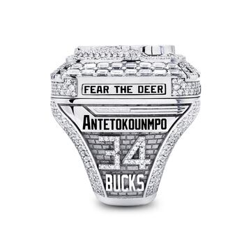 Los detalles del anillo de campeón de los Milwaukee Bucks