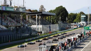 Segunda salida del GP de Italia en Monza. F1 2020. 