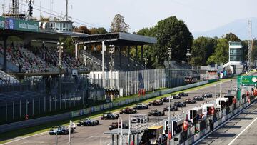 Segunda salida del GP de Italia en Monza. F1 2020.