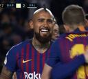 Los goles de la dura igualdad de Barcelona ante Valencia