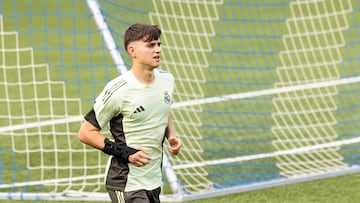 Diego Aguado, duda para la final de la Youth League con el Madrid.