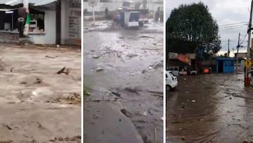 Se desborda el Río San Martín en Chalco por fuertes lluvias en EdoMex: así se ve la inundación