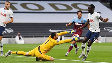 Davinson S&aacute;nchez, seguro en victoria del Tottenham ante el West Ham