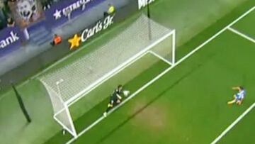Captura del 0-2 del Espanyol-Atlético, gol fantasma de Griezmann concedido por el VAR.