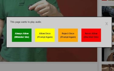 Como quitar el sonido a ciertas webs en Chrome