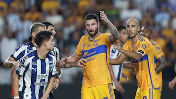   Andre-Pierre Gignac of Tigres during the game Tigres UANL vs Monterrey, corresponding to the Round of 16 of the Leagues Cup 2023, at Shell Energy Stadium, on August 08, 2023.

<br><br>

 Andre-Pierre Gignac de Tigres  durante el partido Tigres UANL vs Monterrey, correspondiente a la fase de Octavos de final de la Leagues Cup 2023, en el Estadio Shell Energy, el 08 de Agosto de 2023.