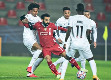 Salah, ante el Midtjylland.