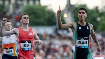 Mohamed Attaoui, tras ganar en París.