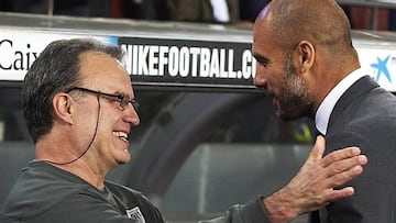 Guardiola: &quot;No hay un entrenador mejor preparado que Bielsa&quot;