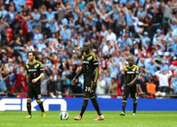 Decepci&oacute;n de los jugadores del Chelsea.