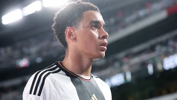 PHILADELPHIA, PENNSYLVANIA - OCTOBER 17: Jamal Musiala of Germany reacts during the international friendly between Germany and Mexico at Lincoln Financial Field on October 17, 2023 in Philadelphia, Pennsylvania. Alex Grimm/Getty Images/AFP (Photo by ALEX GRIMM / GETTY IMAGES NORTH AMERICA / Getty Images via AFP)