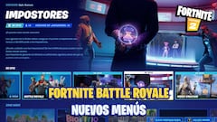 Fortnite renueva su interfaz; así son sus nuevos menús