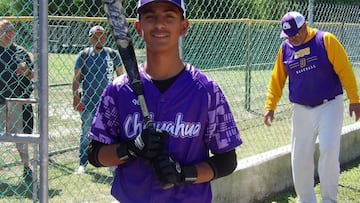 Miguel Burciaga, beisbolista mexicano que aspira a las Grandes Ligas