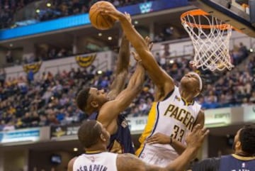 MYLES TURNER (Indiana Pacers). 20 años. Promedios 2016-17: 15,7 puntos, 7,6 rebotes y 2,3 tapones.