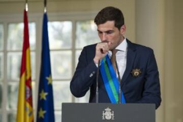 Iker Casillas recibe la medalla al Mérito Deportivo