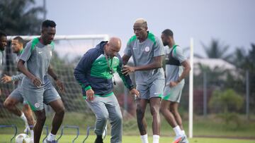 Un entrenamiento de Nigeria.