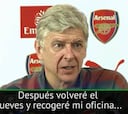 Así terminó la última rueda de prensa de Wenger
