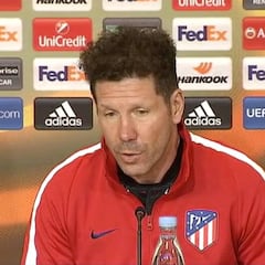 Simeone: "Es la Europa League y es la realidad que tenemos"