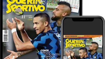 Sánchez, Vidal e Inter Illimani: la bella portada de una revista en Italia